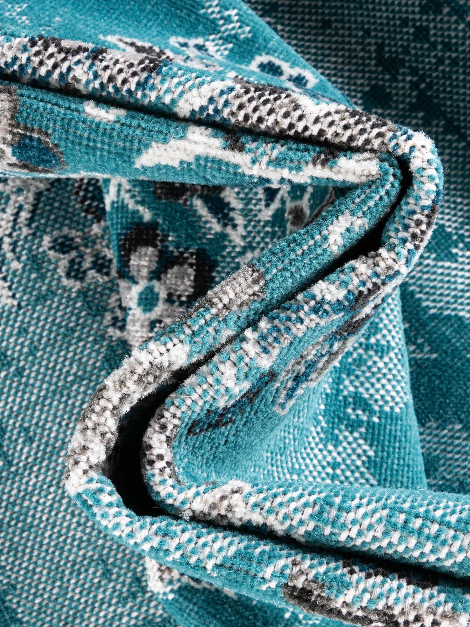 Blue 2' x 6' 1 Lucerne Runner Area Rug 100% Polypropylene Traditional Classic Easy Clean Carpet for Kitchens, Living Rooms, Bedroom, Office for Sale at Rug Engine