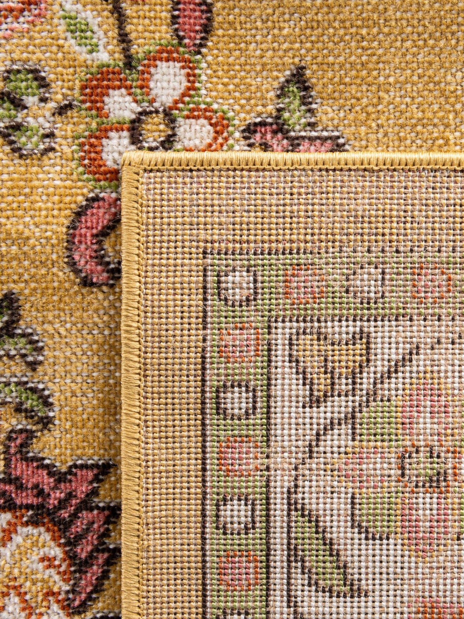 Yellow 9' x 12' Lucerne Rectangle Area Rug 100% Polypropylene Traditional Classic Easy Clean Carpet for Kitchens, Living Rooms, Bedroom, Office for Sale at Rug Engine