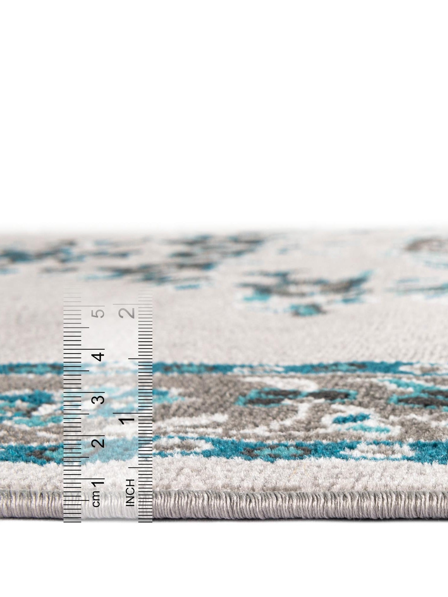 Gray 4' 1 x 6' 1 Lucerne Rectangle Area Rug 100% Polypropylene Traditional Classic Easy Clean Carpet for Kitchens, Living Rooms, Bedroom, Office for Sale at Rug Engine