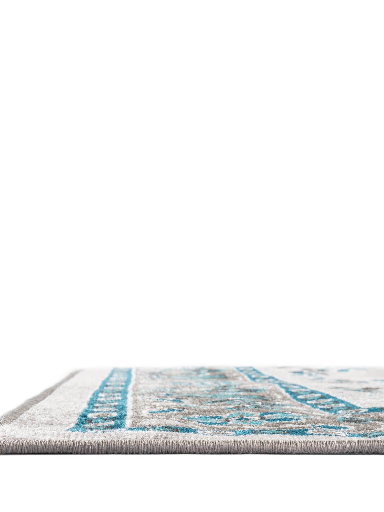 Gray 2' 7 x 10' Lucerne Runner Area Rug 100% Polypropylene Traditional Classic Easy Clean Carpet for Kitchens, Living Rooms, Bedroom, Office for Sale at Rug Engine