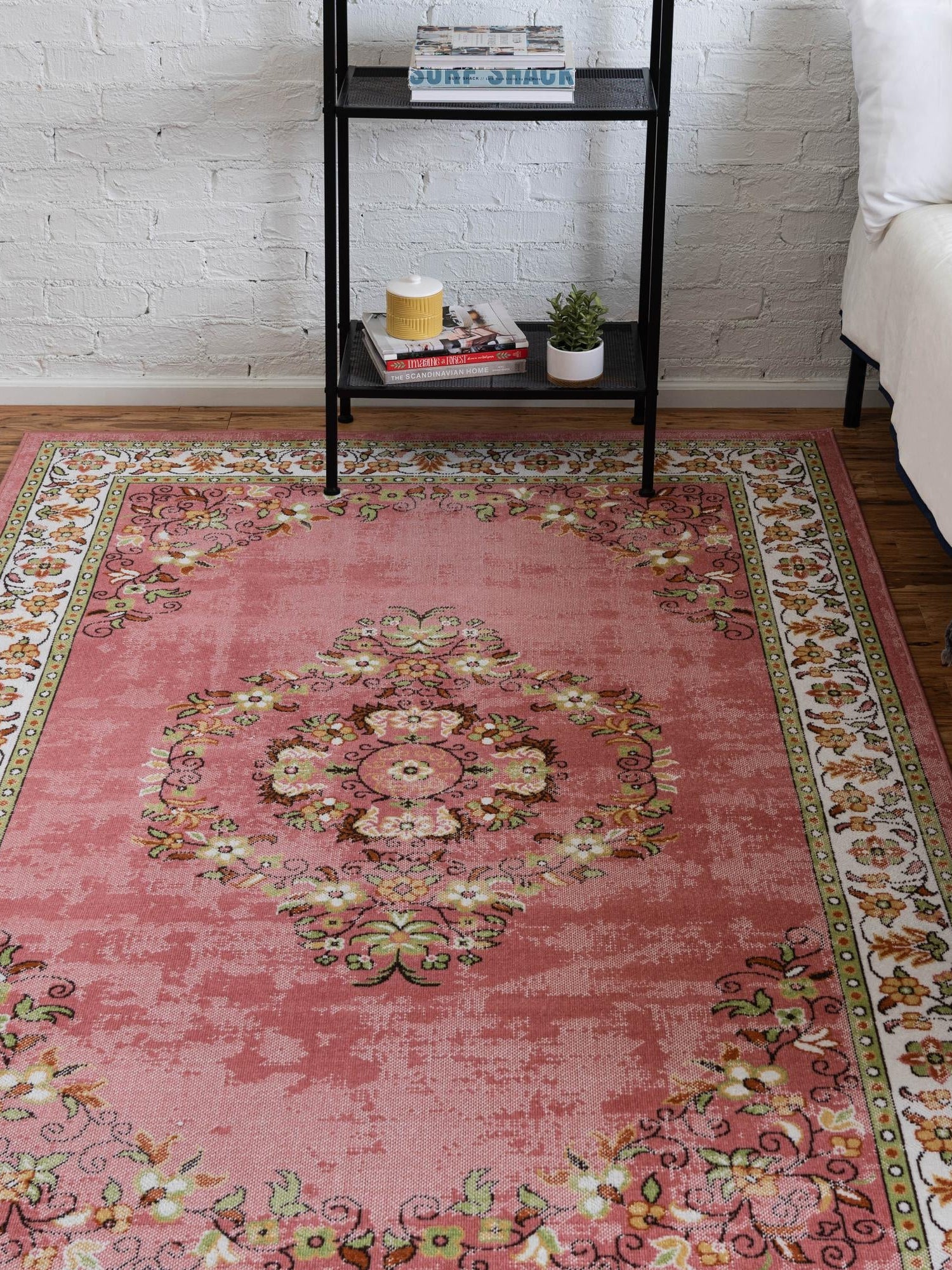 Rose 4' 1 x 6' 1 Lucerne Rectangle Area Rug 100% Polypropylene Traditional Classic Easy Clean Carpet for Kitchens, Living Rooms, Bedroom, Office for Sale at Rug Engine
