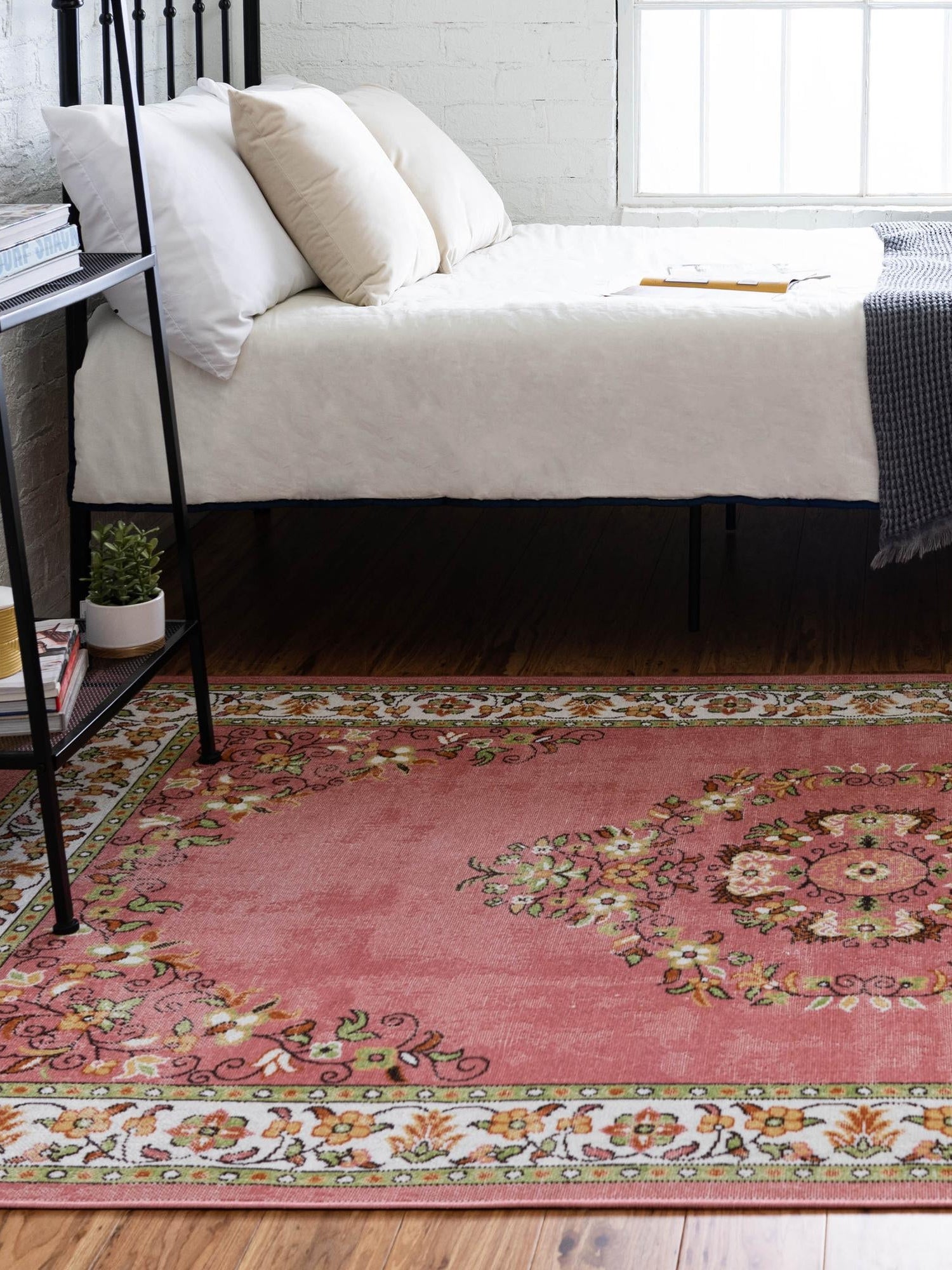 Rose 7' 10 x 10' Lucerne Rectangle Area Rug 100% Polypropylene Traditional Classic Easy Clean Carpet for Kitchens, Living Rooms, Bedroom, Office for Sale at Rug Engine