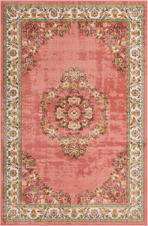 Rose 5' 3 x 8' Lucerne Rectangle Area Rug 100% Polypropylene Traditional Classic Easy Clean Carpet for Kitchens, Living Rooms, Bedroom, Office for Sale at Rug Engine