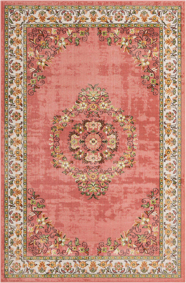 Rose 5' 3 x 8' Lucerne Rectangle Area Rug 100% Polypropylene Traditional Classic Easy Clean Carpet for Kitchens, Living Rooms, Bedroom, Office for Sale at Rug Engine