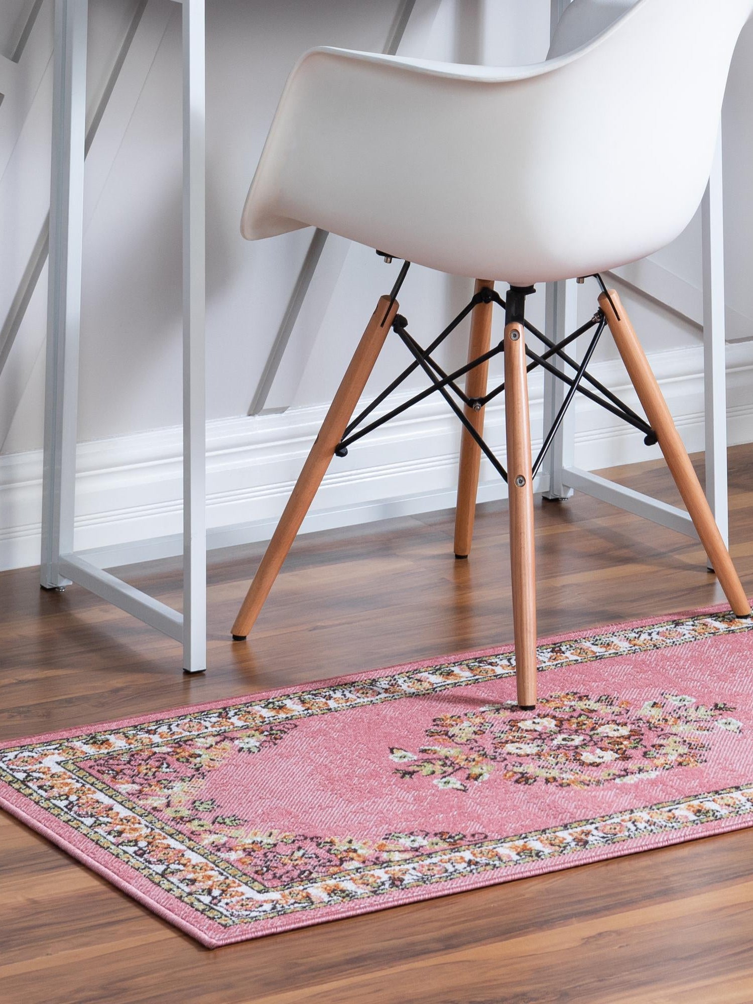 Rose 2' x 6' 1 Lucerne Runner Area Rug 100% Polypropylene Traditional Classic Easy Clean Carpet for Kitchens, Living Rooms, Bedroom, Office for Sale at Rug Engine