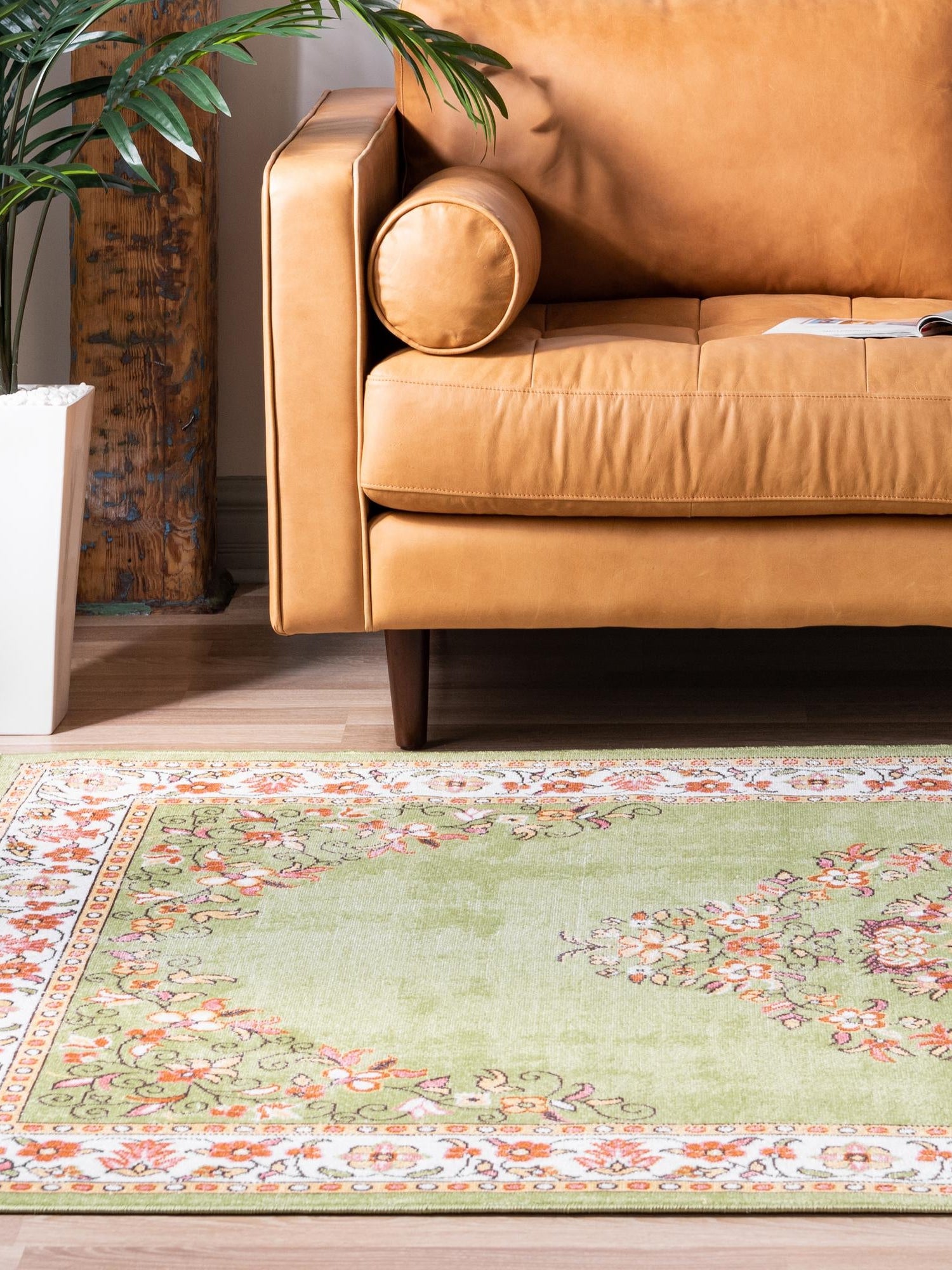 Green 3' 3 x 5' 3 Lucerne Rectangle Area Rug 100% Polypropylene Traditional Classic Easy Clean Carpet for Kitchens, Living Rooms, Bedroom, Office for Sale at Rug Engine