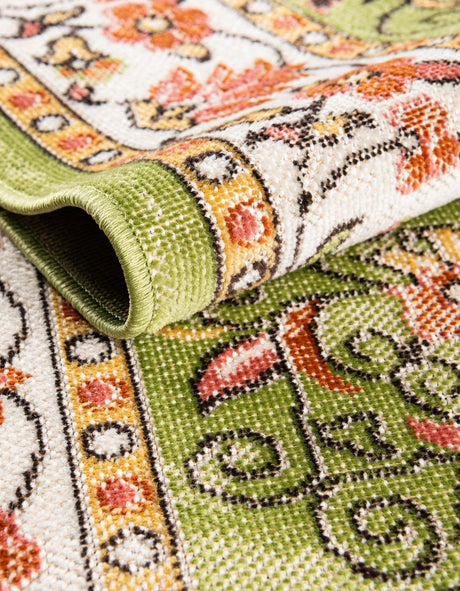 Green 2' x 3' 1 Lucerne Rectangle Area Rug 100% Polypropylene Traditional Classic Easy Clean Carpet for Kitchens, Living Rooms, Bedroom, Office for Sale at Rug Engine