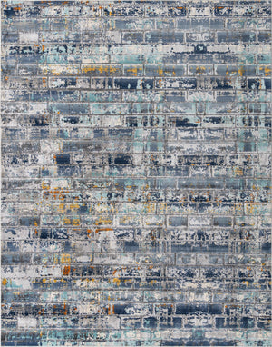 Dark Gray 9' x 12' Malibu Rectangle Area Rug 70% Polypropylene & 30% Polyester Colorful Modern Carpet for Living, Dining, Office, Bedrooms for Sale at Rug Engine