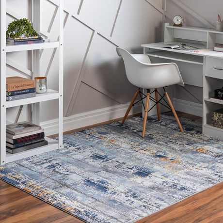 Dark Gray 9' x 12' Malibu Rectangle Area Rug 70% Polypropylene & 30% Polyester Colorful Modern Carpet for Living, Dining, Office, Bedrooms for Sale at Rug Engine