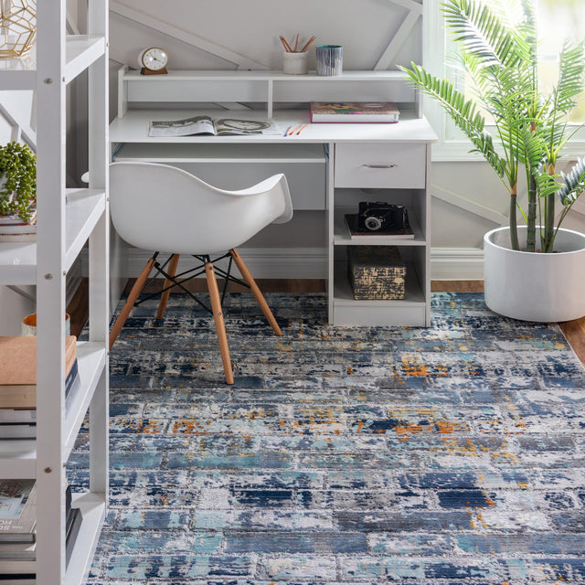 Dark Gray 4' 1 x 5' 11 Malibu Rectangle Area Rug 70% Polypropylene & 30% Polyester Colorful Modern Carpet for Living, Dining, Office, Bedrooms for Sale at Rug Engine
