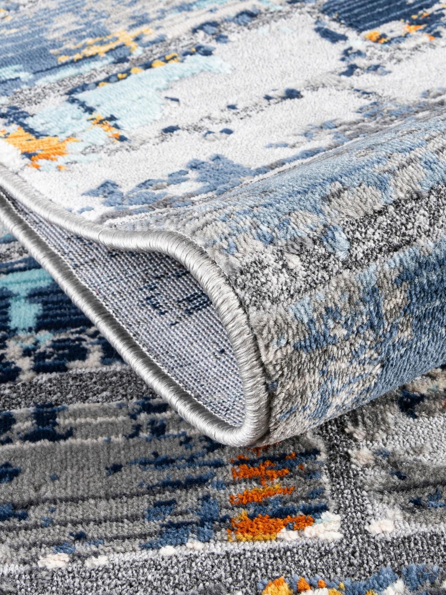 Dark Gray 4' 1 x 5' 11 Malibu Rectangle Area Rug 70% Polypropylene & 30% Polyester Colorful Modern Carpet for Living, Dining, Office, Bedrooms for Sale at Rug Engine