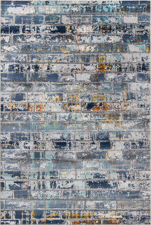 Dark Gray 5' 1 x 7' 10 Malibu Rectangle Area Rug 70% Polypropylene & 30% Polyester Colorful Modern Carpet for Living, Dining, Office, Bedrooms for Sale at Rug Engine