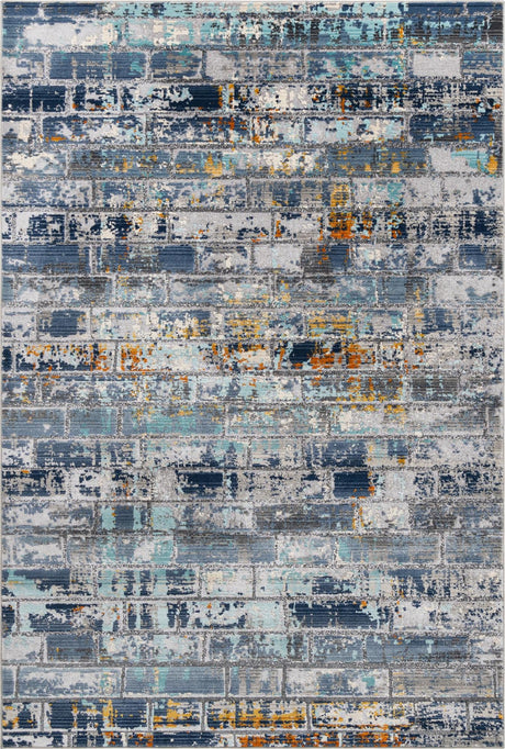 Dark Gray 5' 1 x 7' 10 Malibu Rectangle Area Rug 70% Polypropylene & 30% Polyester Colorful Modern Carpet for Living, Dining, Office, Bedrooms for Sale at Rug Engine