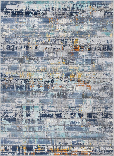 Dark Gray 4' 1 x 5' 11 Malibu Rectangle Area Rug 70% Polypropylene & 30% Polyester Colorful Modern Carpet for Living, Dining, Office, Bedrooms for Sale at Rug Engine