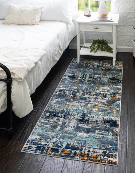 Dark Gray 2' x 5' 11 Malibu Runner Area Rug 70% Polypropylene & 30% Polyester Colorful Modern Carpet for Living, Dining, Office, Bedrooms for Sale at Rug Engine