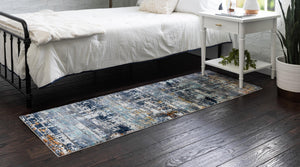 Dark Gray 2' 7 x 9' 10 Malibu Runner Area Rug 70% Polypropylene & 30% Polyester Colorful Modern Carpet for Living, Dining, Office, Bedrooms for Sale at Rug Engine