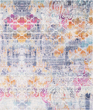 Multicolor 8' x 9' 10 Malibu Rectangle Area Rug 70% Polypropylene & 30% Polyester Colorful Modern Carpet for Living, Dining, Office, Bedrooms for Sale at Rug Engine
