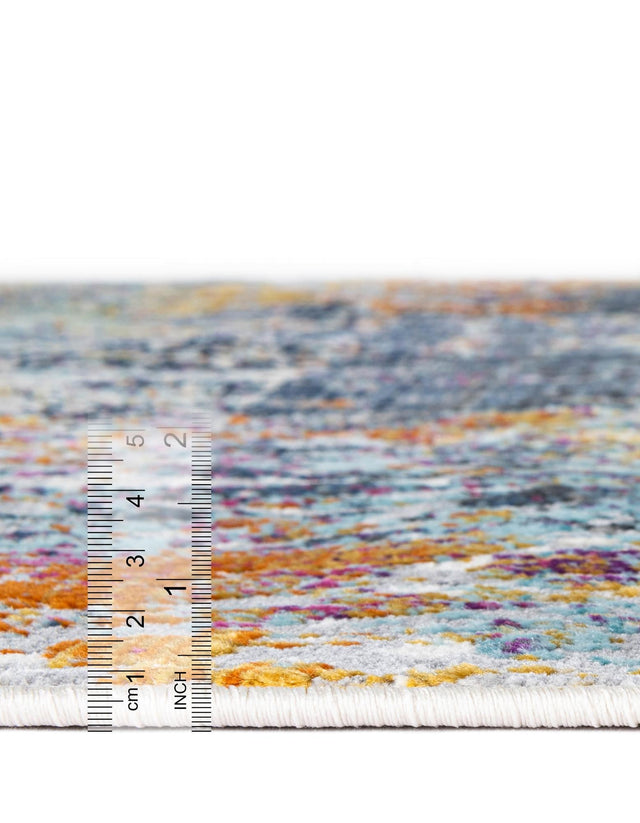 Multicolor 9' x 12' Malibu Rectangle Area Rug 70% Polypropylene & 30% Polyester Colorful Modern Carpet for Living, Dining, Office, Bedrooms for Sale at Rug Engine