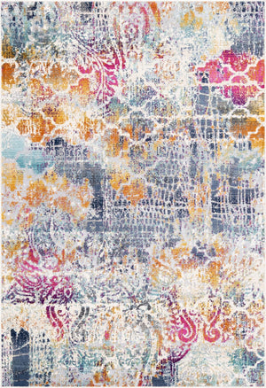 Multicolor 5' 1 x 7' 10 Malibu Rectangle Area Rug 70% Polypropylene & 30% Polyester Colorful Modern Carpet for Living, Dining, Office, Bedrooms for Sale at Rug Engine