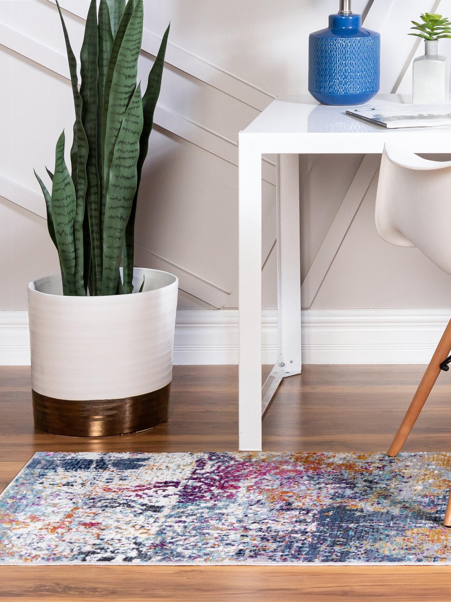Multicolor 2' x 5' 11 Malibu Runner Area Rug 70% Polypropylene & 30% Polyester Colorful Modern Carpet for Living, Dining, Office, Bedrooms for Sale at Rug Engine