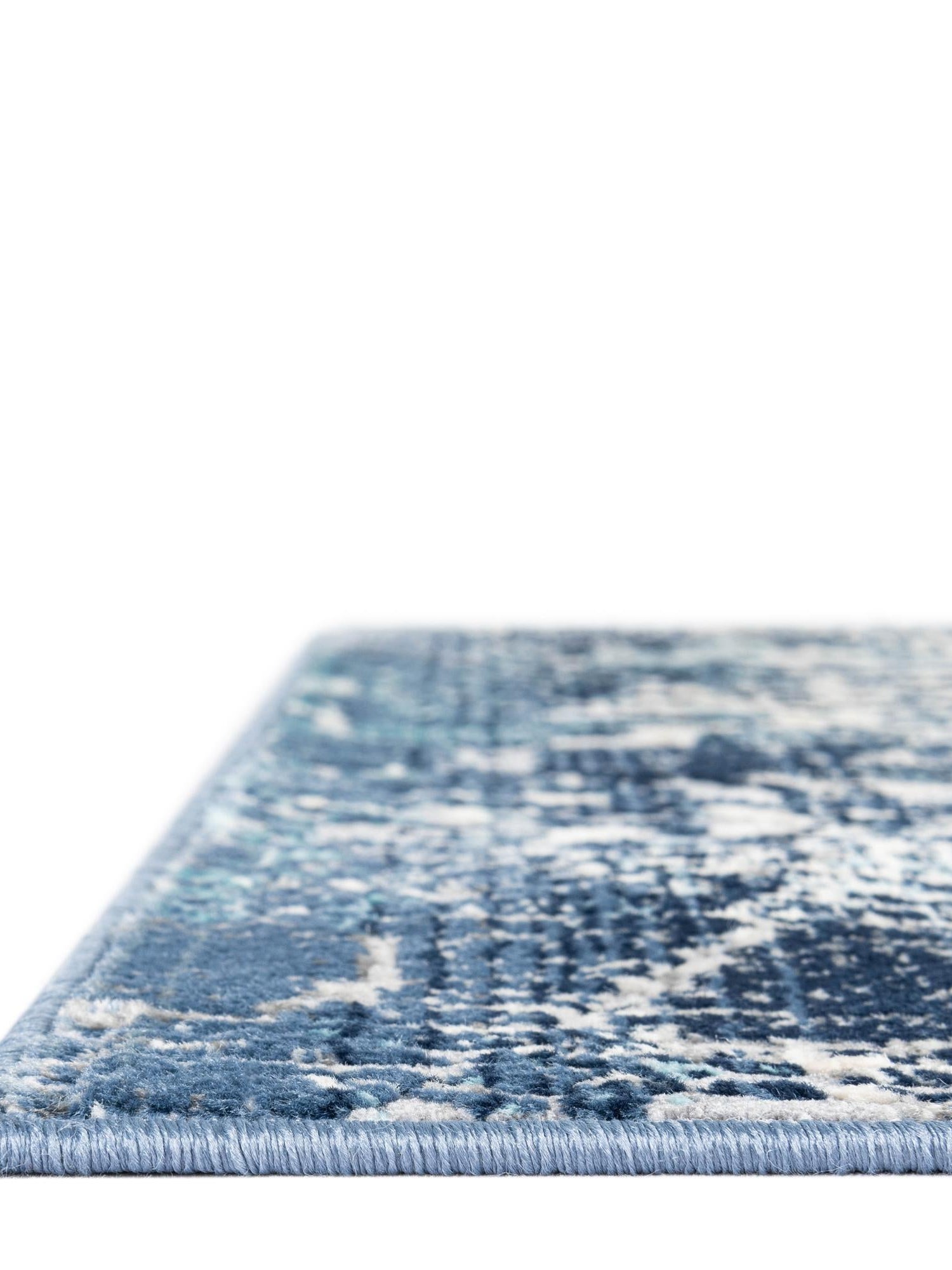 Blue 2' 7 x 9' 10 Malibu Runner Area Rug 70% Polypropylene & 30% Polyester Colorful Modern Carpet for Living, Dining, Office, Bedrooms for Sale at Rug Engine