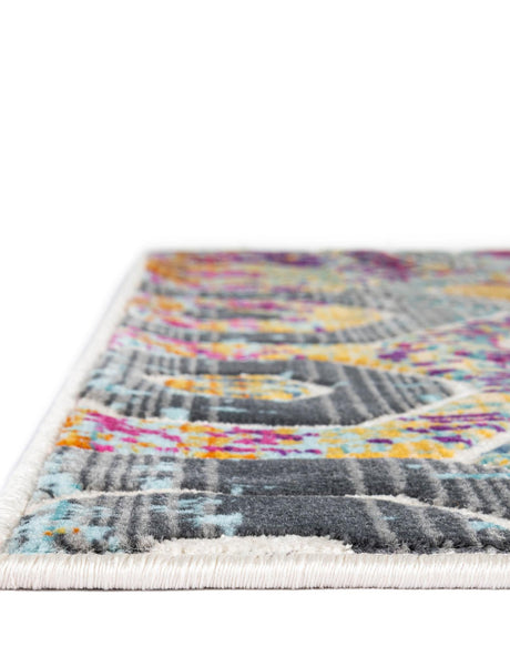 Multicolor 9' x 12' Malibu Rectangle Area Rug 70% Polypropylene & 30% Polyester Colorful Modern Carpet for Living, Dining, Office, Bedrooms for Sale at Rug Engine