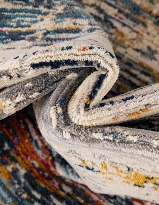Multicolor 5' 1 x 7' 10 Malibu Rectangle Area Rug 70% Polypropylene & 30% Polyester Colorful Modern Carpet for Living, Dining, Office, Bedrooms for Sale at Rug Engine