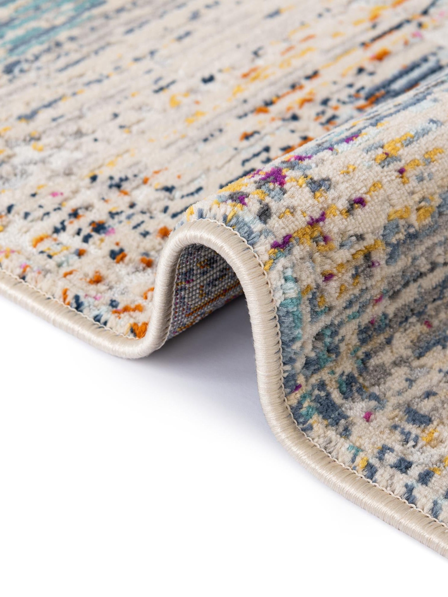 Multicolor 5' 1 x 7' 10 Malibu Rectangle Area Rug 70% Polypropylene & 30% Polyester Colorful Modern Carpet for Living, Dining, Office, Bedrooms for Sale at Rug Engine