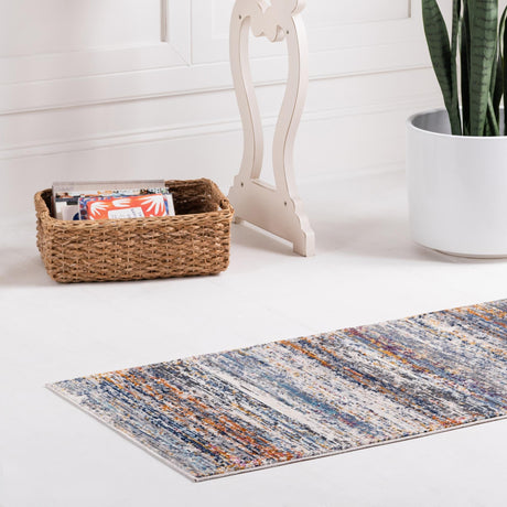 Multicolor 2' x 5' 11 Malibu Runner Area Rug 70% Polypropylene & 30% Polyester Colorful Modern Carpet for Living, Dining, Office, Bedrooms for Sale at Rug Engine