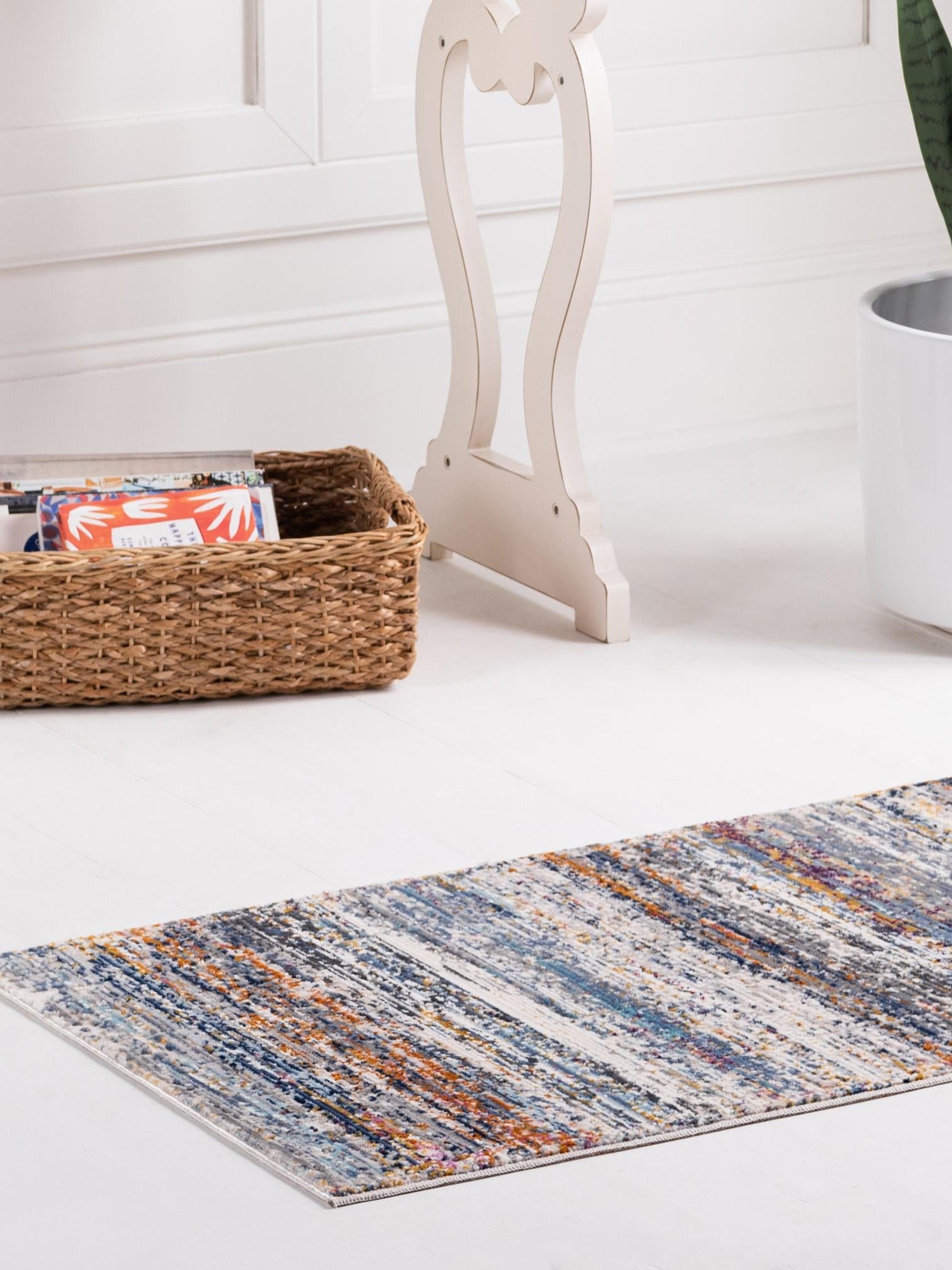 Multicolor 2' 7 x 9' 10 Malibu Runner Area Rug 70% Polypropylene & 30% Polyester Colorful Modern Carpet for Living, Dining, Office, Bedrooms for Sale at Rug Engine