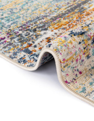 Multicolor 3' 7 x 5' 3 Malibu Rectangle Area Rug 70% Polypropylene & 30% Polyester Colorful Modern Carpet for Living, Dining, Office, Bedrooms for Sale at Rug Engine