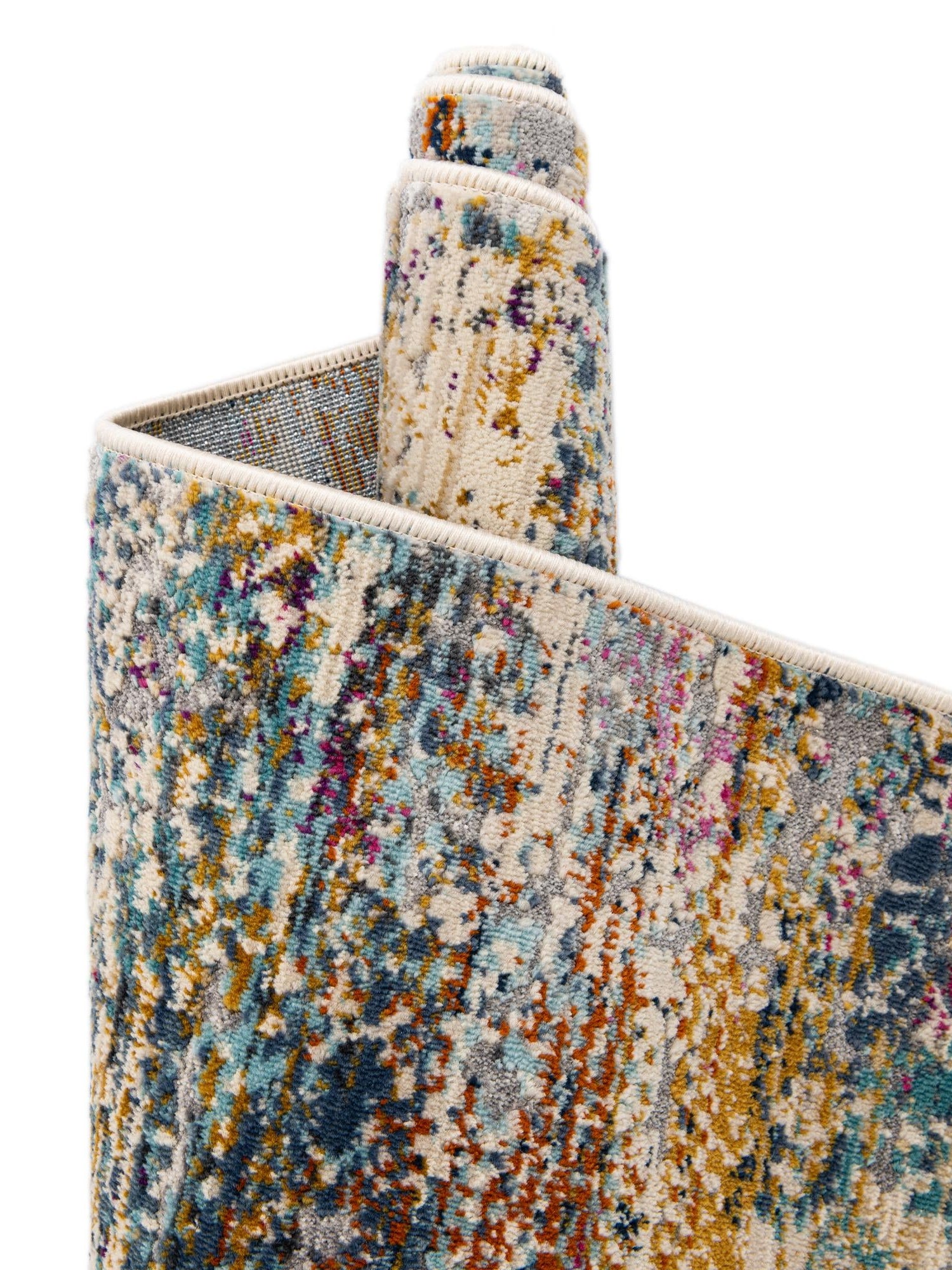 Multicolor 3' 7 x 5' 3 Malibu Rectangle Area Rug 70% Polypropylene & 30% Polyester Colorful Modern Carpet for Living, Dining, Office, Bedrooms for Sale at Rug Engine