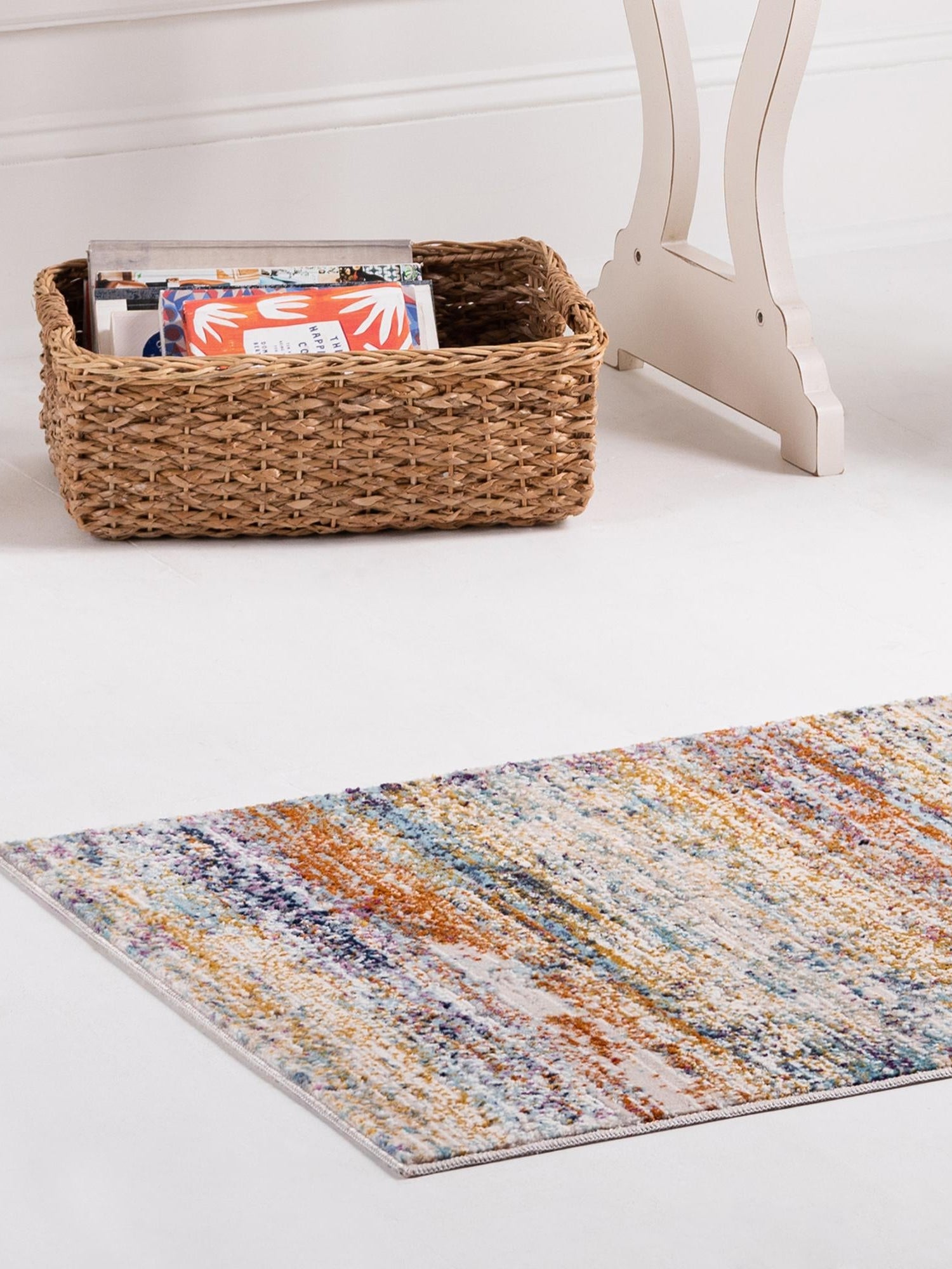 Multicolor 2' 7 x 9' 10 Malibu Runner Area Rug 70% Polypropylene & 30% Polyester Colorful Modern Carpet for Living, Dining, Office, Bedrooms for Sale at Rug Engine