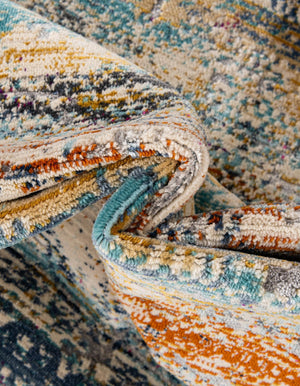 Multicolor 2' x 5' 11 Malibu Runner Area Rug 70% Polypropylene & 30% Polyester Colorful Modern Carpet for Living, Dining, Office, Bedrooms for Sale at Rug Engine