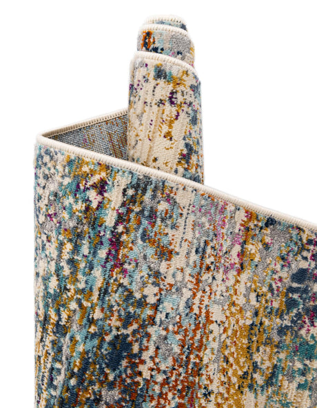 Multicolor 2' x 5' 11 Malibu Runner Area Rug 70% Polypropylene & 30% Polyester Colorful Modern Carpet for Living, Dining, Office, Bedrooms for Sale at Rug Engine