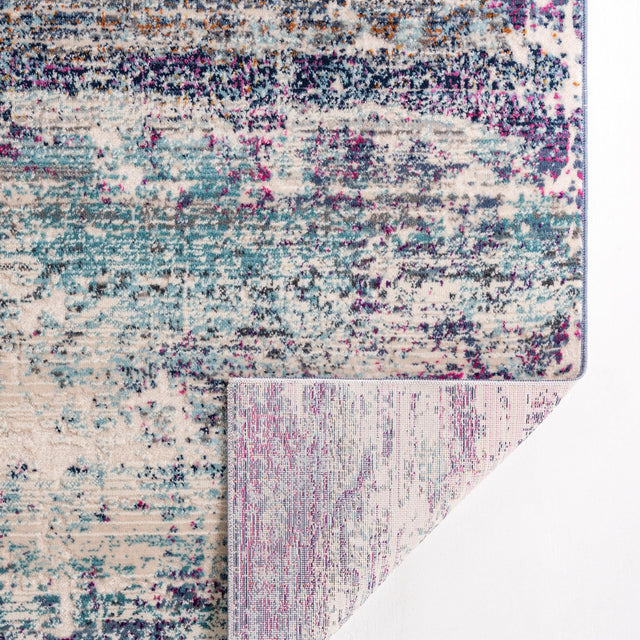 Multicolor 9' x 12' Malibu Rectangle Area Rug 70% Polypropylene & 30% Polyester Colorful Modern Carpet for Living, Dining, Office, Bedrooms for Sale at Rug Engine