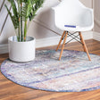 Multicolor 5' 2 x 5' 2 Malibu Round Area Rug 70% Polypropylene & 30% Polyester Colorful Modern Carpet for Living, Dining, Office, Bedrooms for Sale at Rug Engine