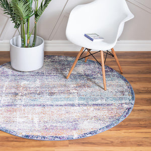 Multicolor 3' 7 x 3' 7 Malibu Round Area Rug 70% Polypropylene & 30% Polyester Colorful Modern Carpet for Living, Dining, Office, Bedrooms for Sale at Rug Engine