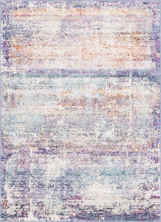Multicolor 4' 1 x 5' 11 Malibu Rectangle Area Rug 70% Polypropylene & 30% Polyester Colorful Modern Carpet for Living, Dining, Office, Bedrooms for Sale at Rug Engine