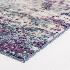Multicolor 2' 7 x 9' 10 Malibu Runner Area Rug 70% Polypropylene & 30% Polyester Colorful Modern Carpet for Living, Dining, Office, Bedrooms for Sale at Rug Engine