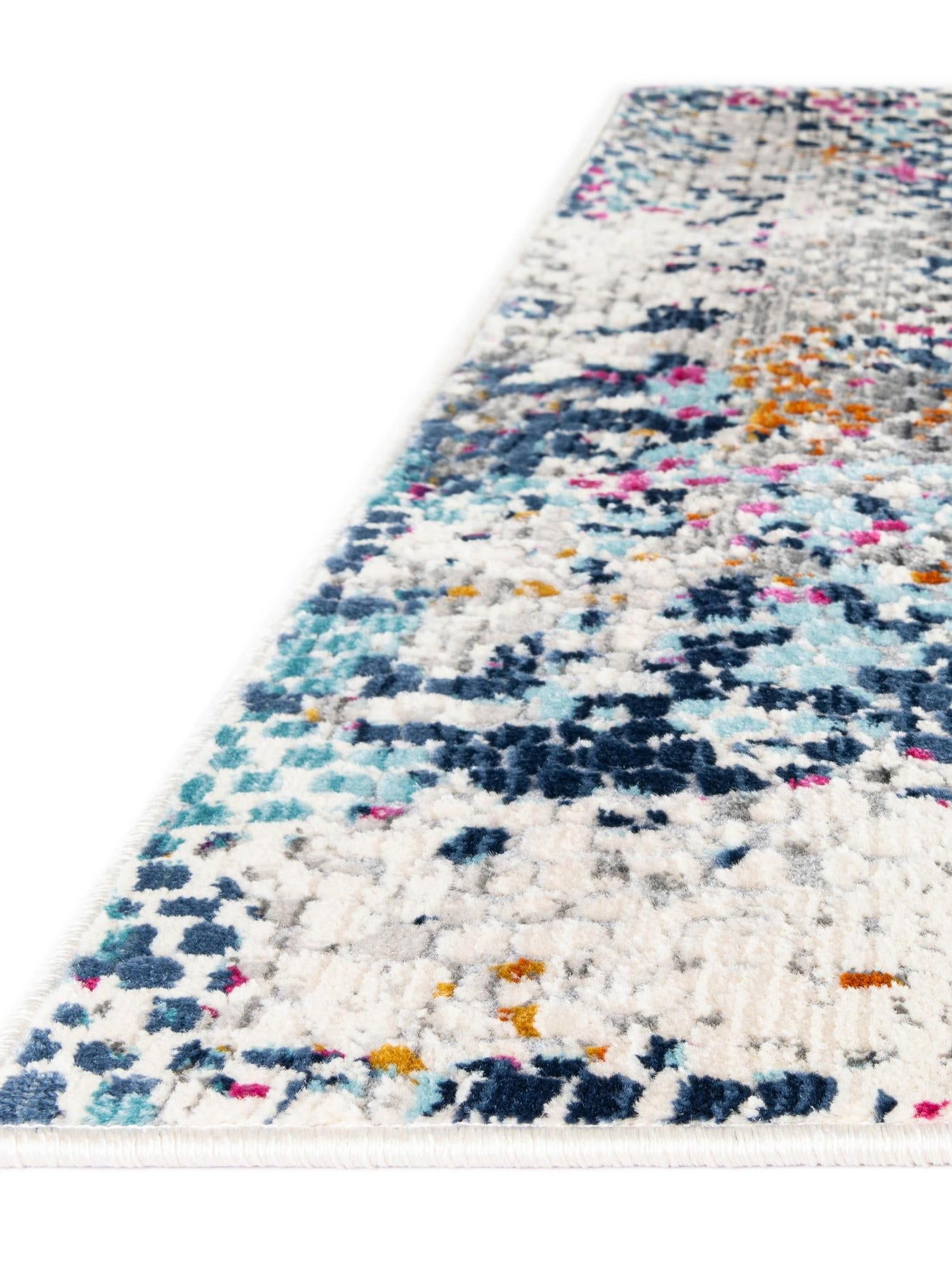 Multicolor 4' 1 x 5' 11 Malibu Rectangle Area Rug 70% Polypropylene & 30% Polyester Colorful Modern Carpet for Living, Dining, Office, Bedrooms for Sale at Rug Engine