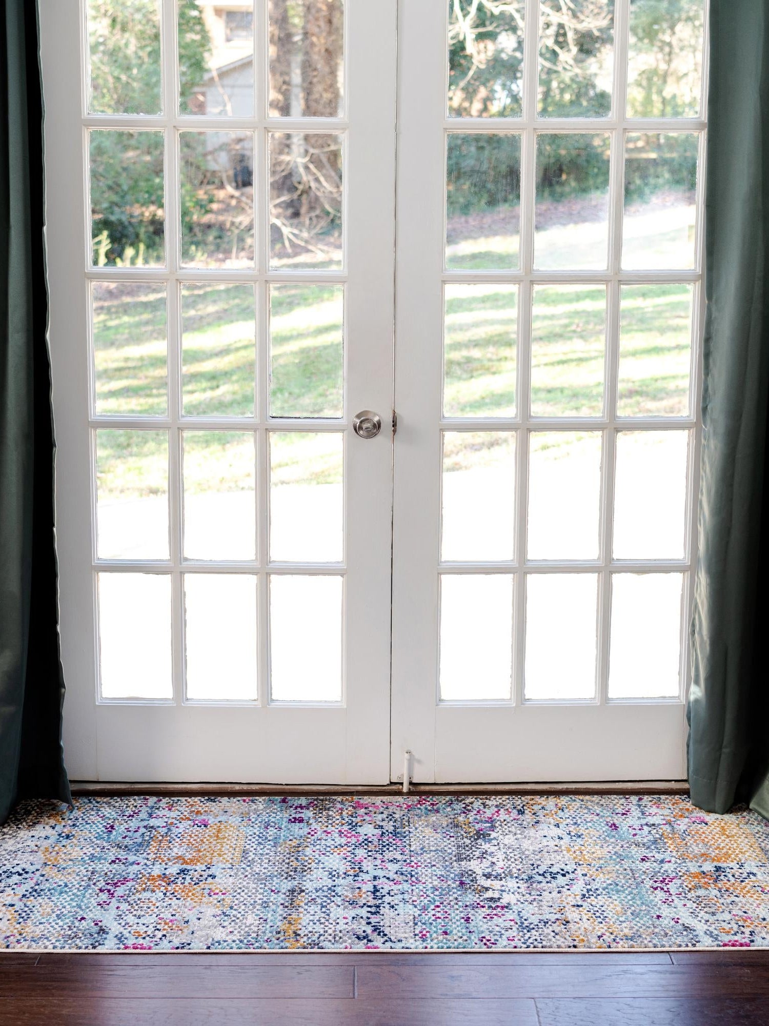 Multicolor 2' 7 x 9' 10 Malibu Runner Area Rug 70% Polypropylene & 30% Polyester Colorful Modern Carpet for Living, Dining, Office, Bedrooms for Sale at Rug Engine