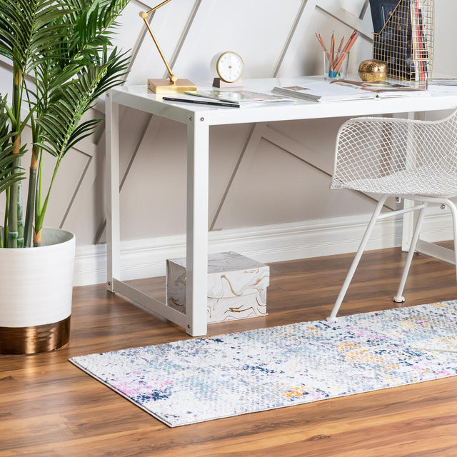Multicolor 2' x 5' 11 Malibu Runner Area Rug 70% Polypropylene & 30% Polyester Colorful Modern Carpet for Living, Dining, Office, Bedrooms for Sale at Rug Engine