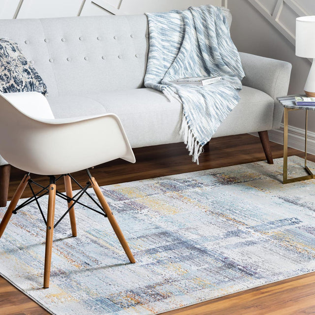Multicolor 5' 1 x 7' 10 Malibu Rectangle Area Rug 70% Polypropylene & 30% Polyester Colorful Modern Carpet for Living, Dining, Office, Bedrooms for Sale at Rug Engine