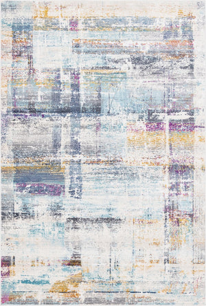 Multicolor 5' 1 x 7' 10 Malibu Rectangle Area Rug 70% Polypropylene & 30% Polyester Colorful Modern Carpet for Living, Dining, Office, Bedrooms for Sale at Rug Engine