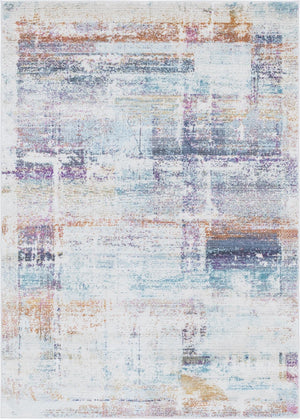 Multicolor 4' 1 x 5' 11 Malibu Rectangle Area Rug 70% Polypropylene & 30% Polyester Colorful Modern Carpet for Living, Dining, Office, Bedrooms for Sale at Rug Engine