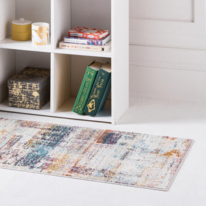 Multicolor 2' x 5' 11 Malibu Runner Area Rug 70% Polypropylene & 30% Polyester Colorful Modern Carpet for Living, Dining, Office, Bedrooms for Sale at Rug Engine