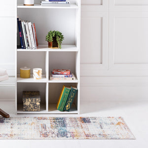 Multicolor 2' x 5' 11 Malibu Runner Area Rug 70% Polypropylene & 30% Polyester Colorful Modern Carpet for Living, Dining, Office, Bedrooms for Sale at Rug Engine