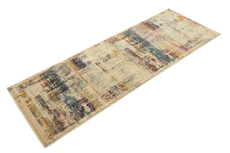 Multicolor 2' x 5' 11 Malibu Runner Area Rug 70% Polypropylene & 30% Polyester Colorful Modern Carpet for Living, Dining, Office, Bedrooms for Sale at Rug Engine