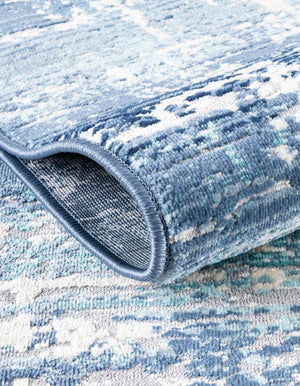 Blue 2' 2 x 3' 3 Malibu Rectangle Area Rug 70% Polypropylene & 30% Polyester Colorful Modern Carpet for Living, Dining, Office, Bedrooms for Sale at Rug Engine